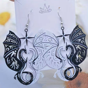 Yin & Yang Dragon Earrings