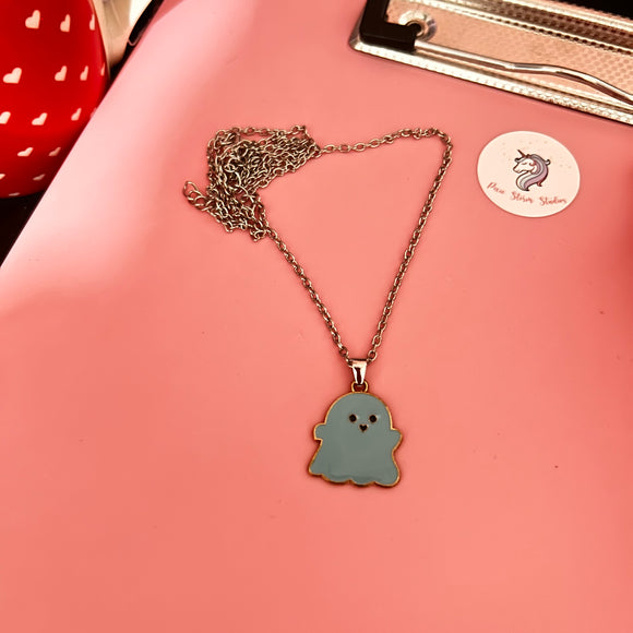 Ghost Necklace (blue)