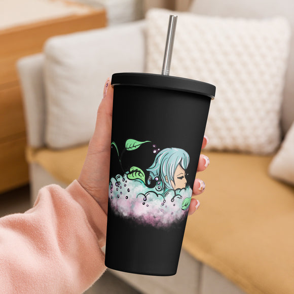 Head in the Clouds Insulated tumbler with a straw