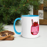 Strawberry Milkshake Mug with Color Inside